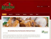Tablet Screenshot of kusinarestaurant.com